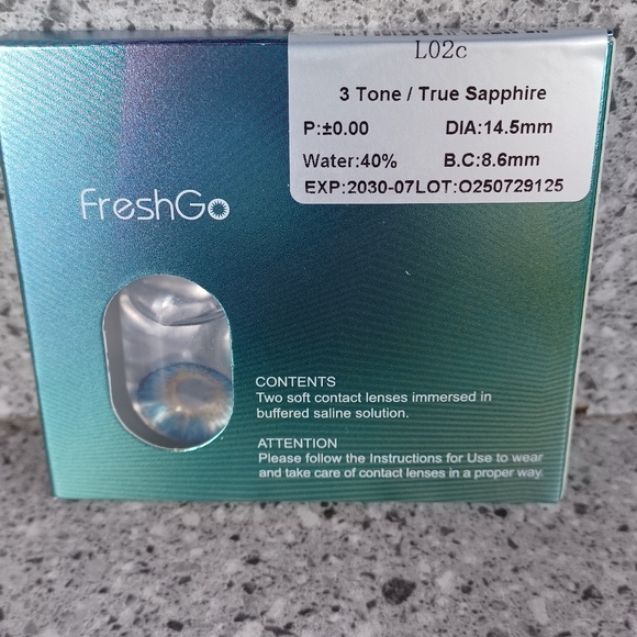 Blue - Color Eye Wear Lenses - Costume Enhancements - Picture 2 of 5